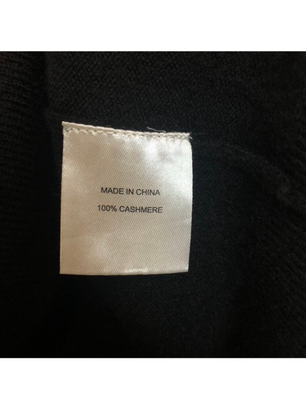 Quince 100% Cashmere Black Sweater Size M Turtleneck - Picture 5 of 6